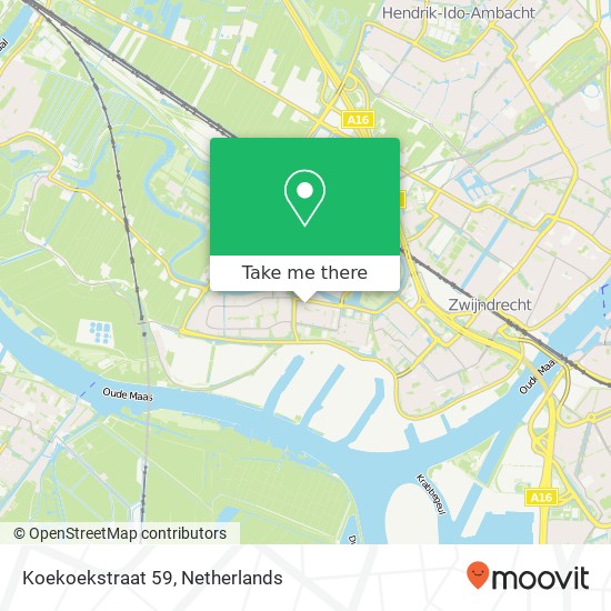 Koekoekstraat 59, 3334 TJ Zwijndrecht map