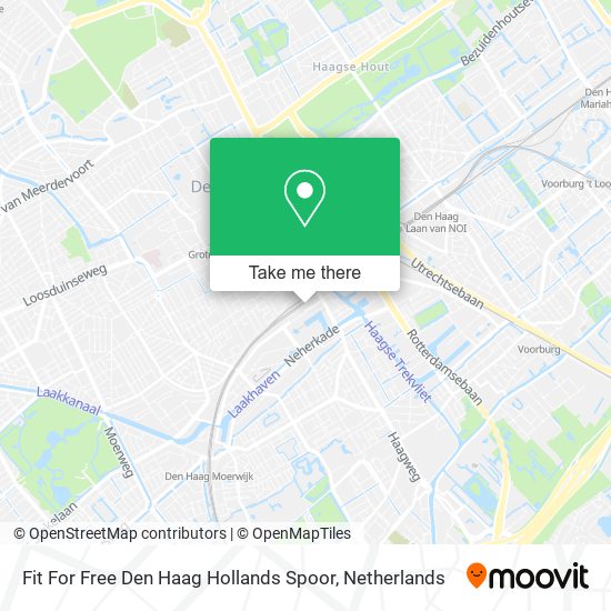 Fit For Free Den Haag Hollands Spoor map