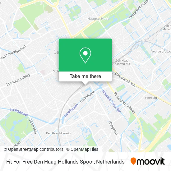 Fit For Free Den Haag Hollands Spoor map