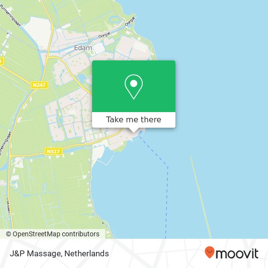 J&P Massage, Ventersgracht 1B map