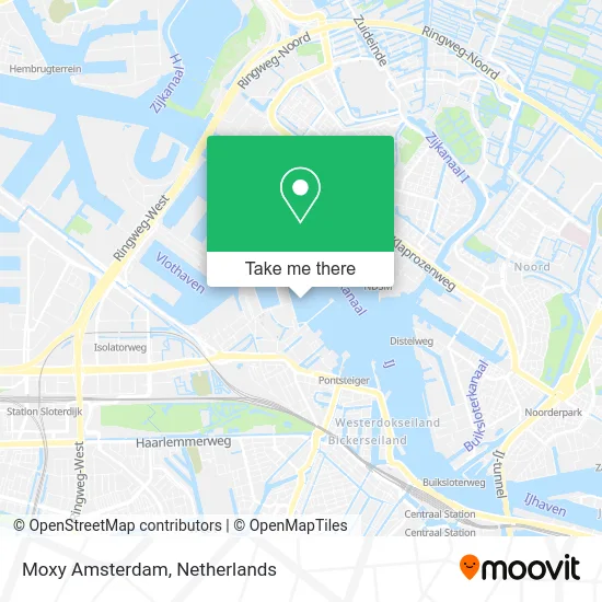Moxy Amsterdam map