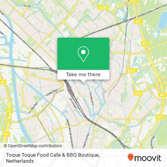 Toque Toque Food Cafe & BBQ Boutique, Oudegracht aan de Werf 138 map