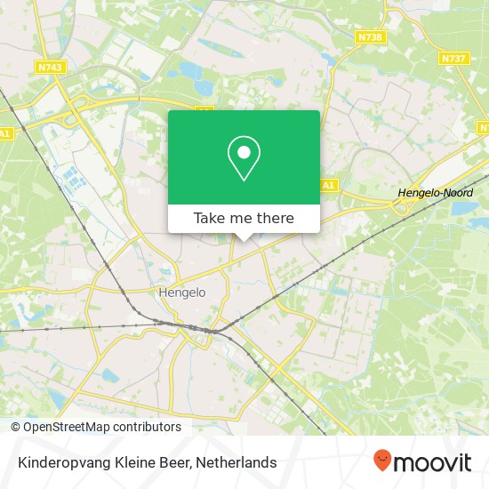 Kinderopvang Kleine Beer, Onze Lieve Vrouwestraat 10 map