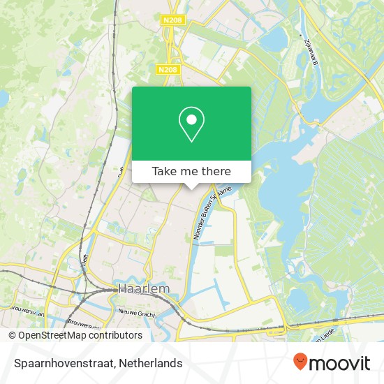 Spaarnhovenstraat, Spaarnhovenstraat, 2022 Haarlem, Nederland map