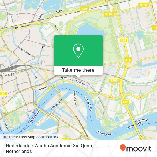 Nederlandse Wushu Academie Xia Quan, Oostzeedijk Beneden 87 map