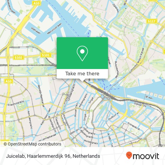 Juicelab, Haarlemmerdijk 96 map