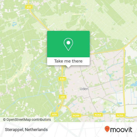 Sterappel, 5401 LT Uden map