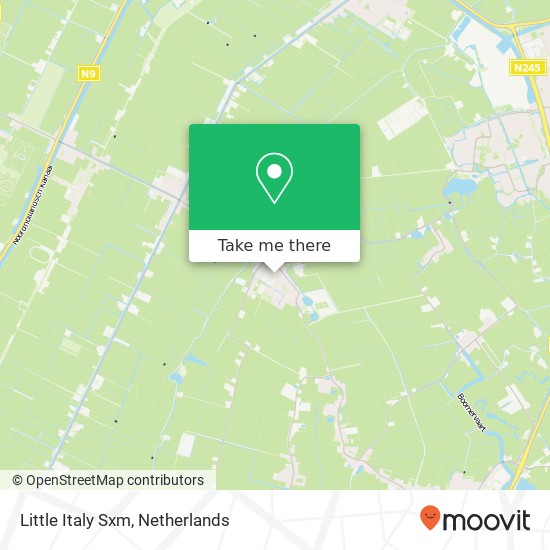 Little Italy Sxm, Dorpsstraat Karte