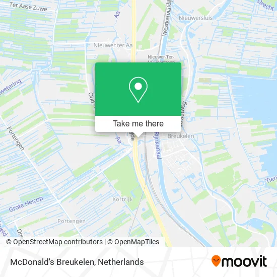 McDonald's Breukelen map