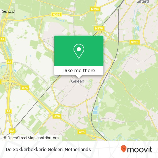 De Sókkerbekkerie Geleen, Rijksweg Centrum 62 map