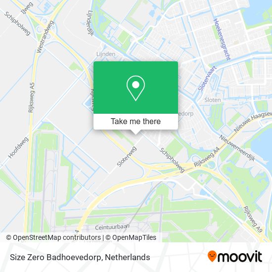 Size Zero Badhoevedorp map