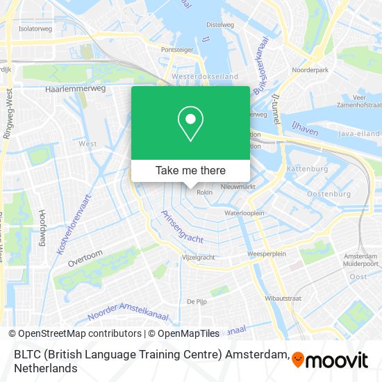 BLTC (British Language Training Centre) Amsterdam Karte