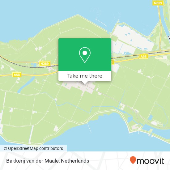 Bakkerij van der Maale, Hoofdweg 19 map