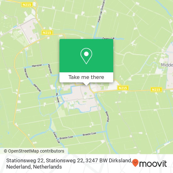 Stationsweg 22, Stationsweg 22, 3247 BW Dirksland, Nederland map