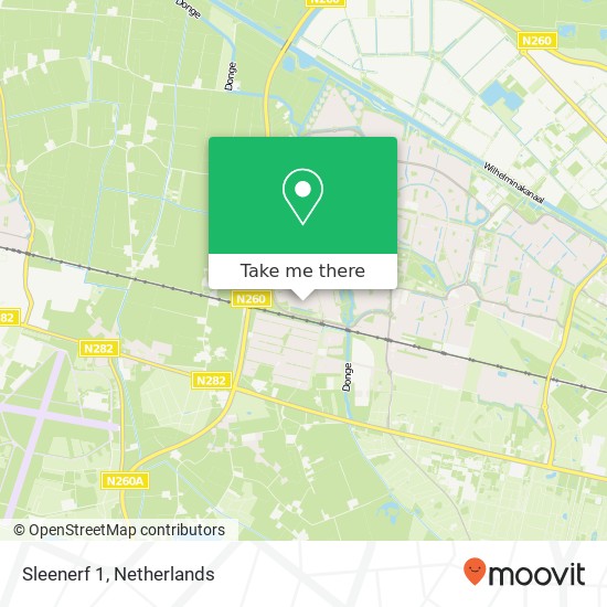 Sleenerf 1, 5035 GV Tilburg map