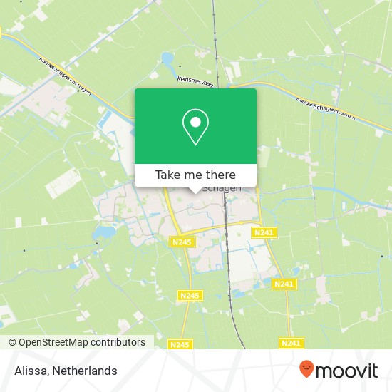 Alissa, Gedempte Gracht 23 map