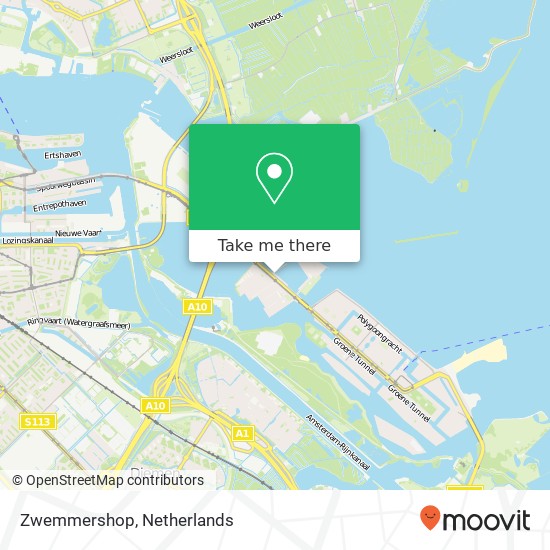 Zwemmershop, IJburglaan 157 map