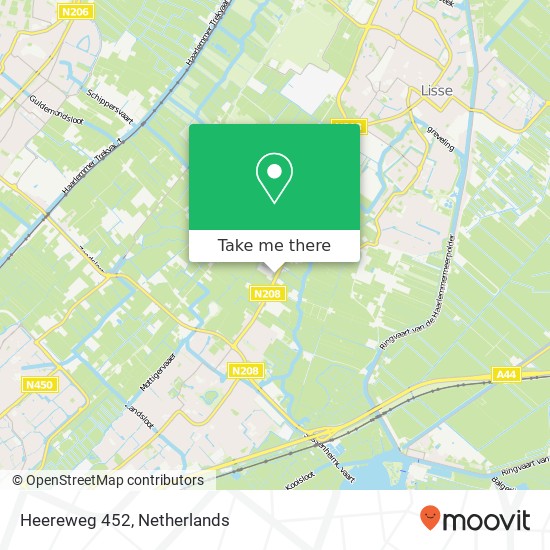 Heereweg 452, 2161 DH Lisse map