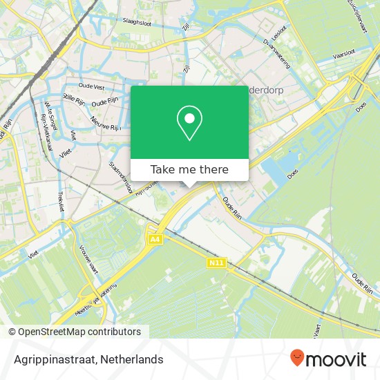 Agrippinastraat, 2314 Leiden map