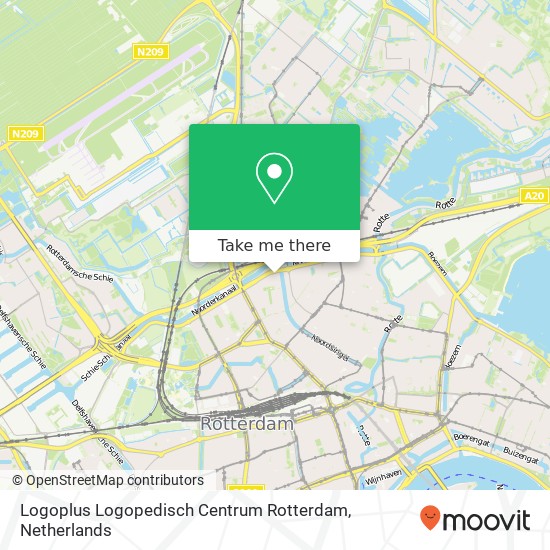 Logoplus Logopedisch Centrum Rotterdam, Voorburgstraat 14 map