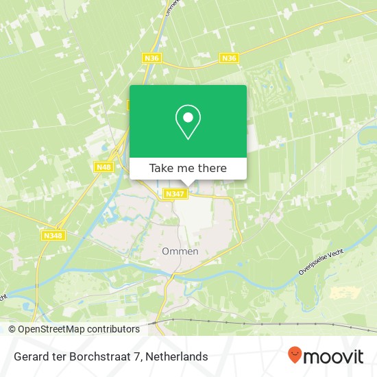 Gerard ter Borchstraat 7, 7731 MJ Ommen map