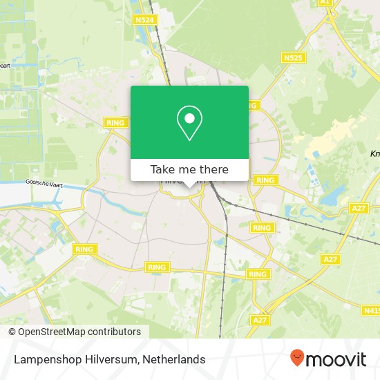 Lampenshop Hilversum, Groest 87 map