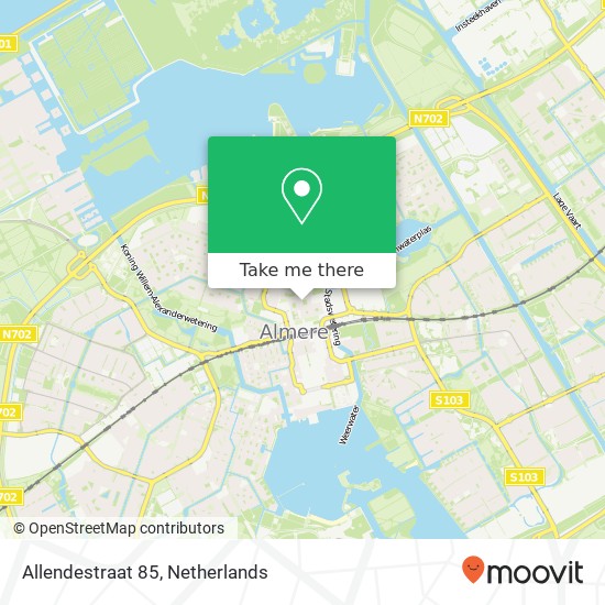 Allendestraat 85, 1314 SC Almere-Stad map