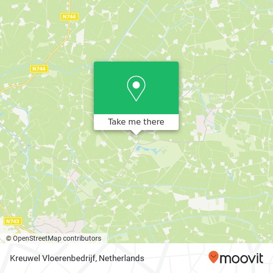 Kreuwel Vloerenbedrijf, Tipweg 1 map