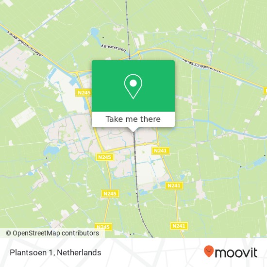 Plantsoen 1, 1741 EM Schagen Karte