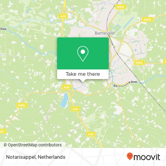 Notarisappel, Notarisappel, 3772 Barneveld, Nederland Karte