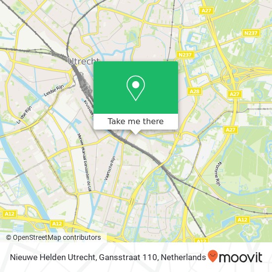 Nieuwe Helden Utrecht, Gansstraat 110 Karte