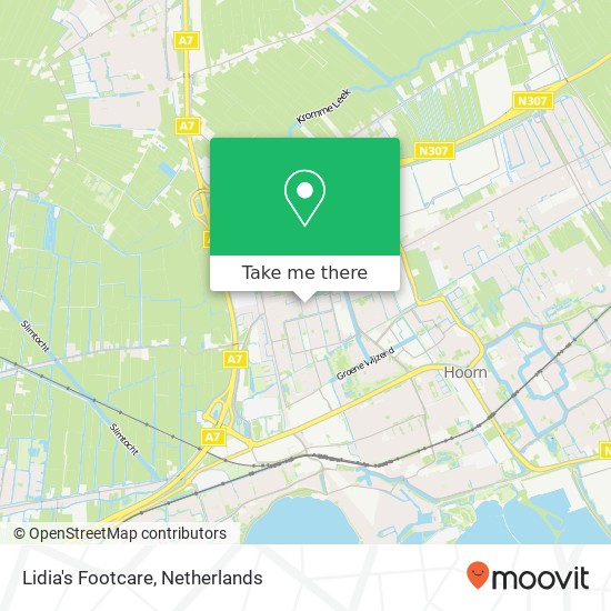 Lidia's Footcare, Schepenen 75 map