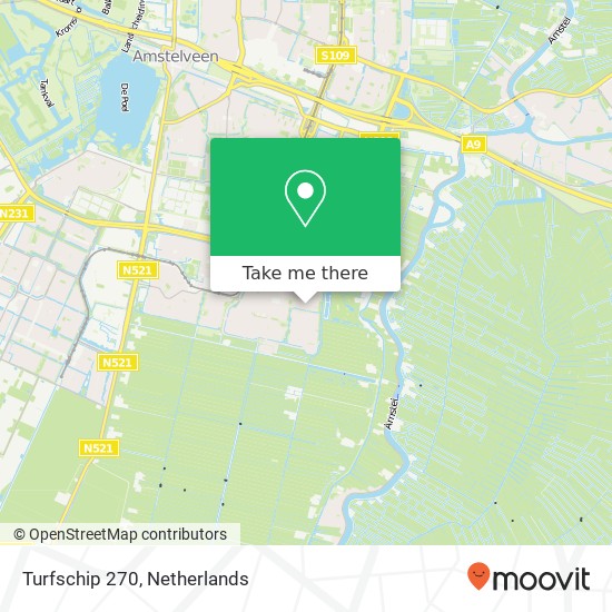 Turfschip 270, Turfschip 270, 1186 XW Amstelveen, Nederland Karte