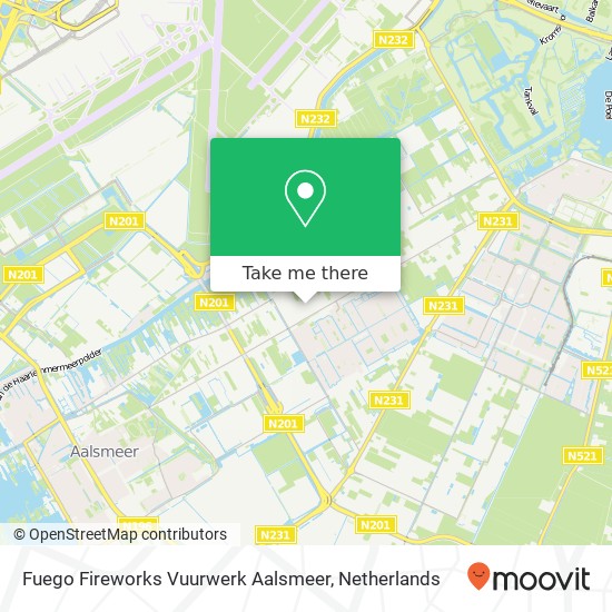 Fuego Fireworks Vuurwerk Aalsmeer, Aalsmeerderweg 243A map