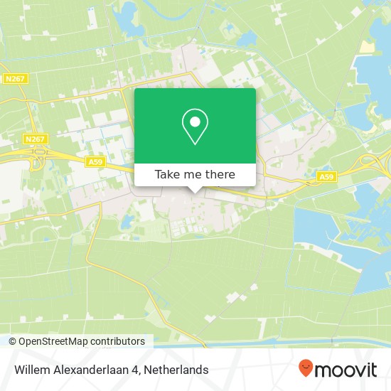 Willem Alexanderlaan 4, 5251 KG Vlijmen map