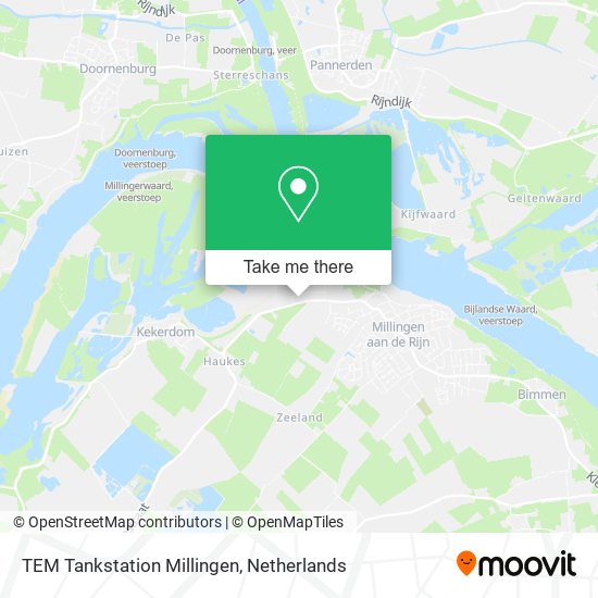 TEM Tankstation Millingen map