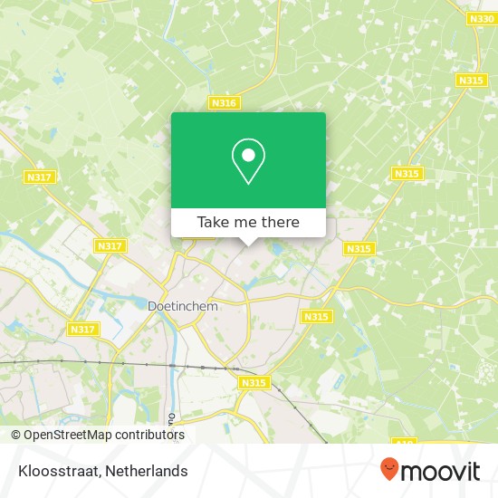 Kloosstraat map