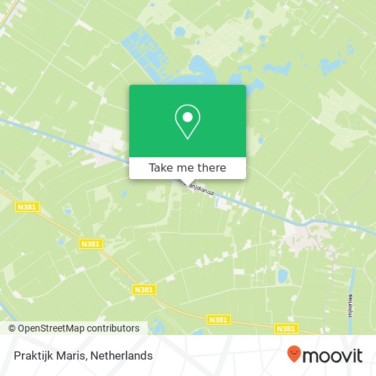 Praktijk Maris, Oranjekanaal Zuidzijde map