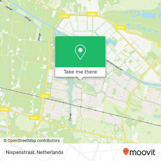 Nispenstraat, 5045 Tilburg map