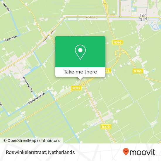 Roswinkelerstraat, 7895 TL Roswinkel map