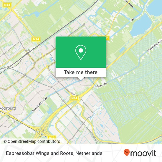 Espressobar Wings and Roots, Leidsekade 1A map