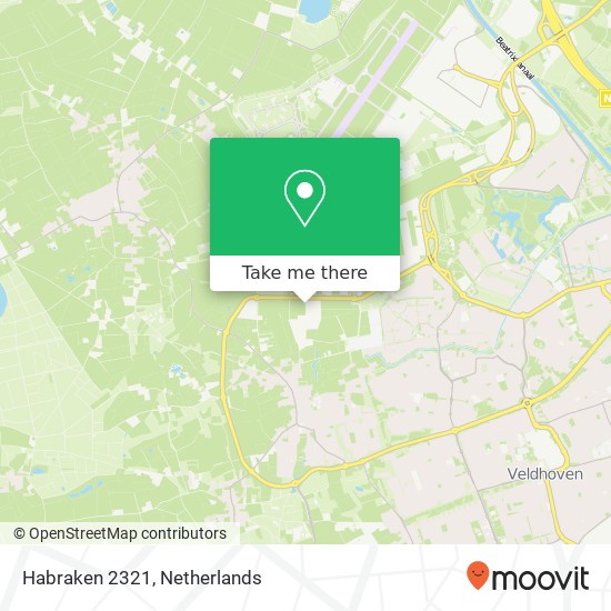 Habraken 2321, 5507 TK Veldhoven map