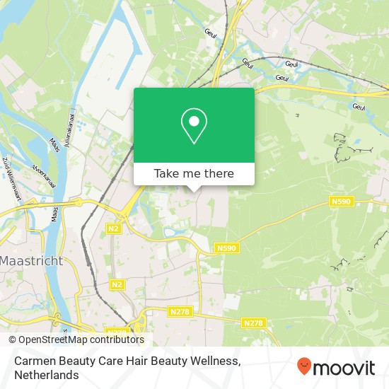 Carmen Beauty Care Hair Beauty Wellness, Severenstraat 3 map