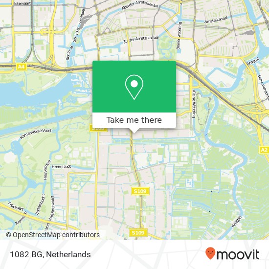 1082 BG, 1082 BG Amsterdam, Nederland map