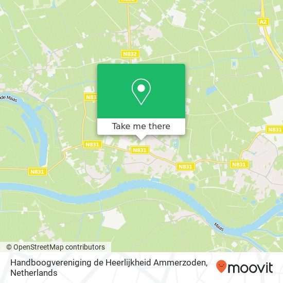 Handboogvereniging de Heerlijkheid Ammerzoden, Hoge Weiden map