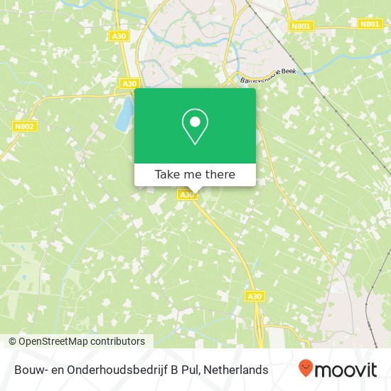 Bouw- en Onderhoudsbedrijf B Pul, Brinkhofweg 26 map
