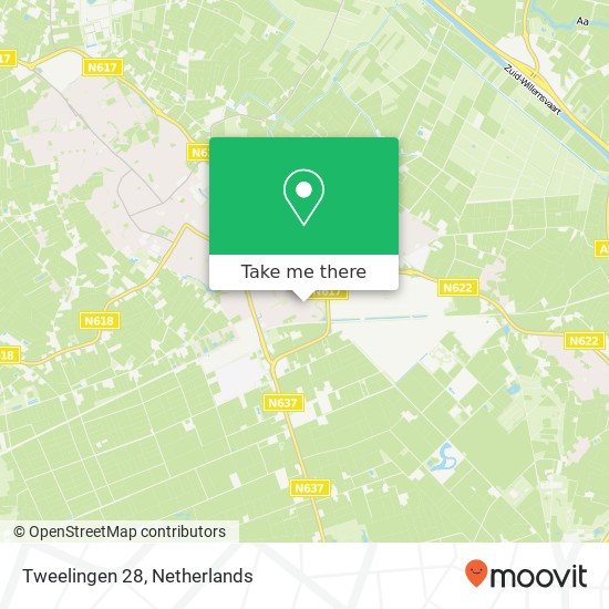 Tweelingen 28, 5482 XN Schijndel map