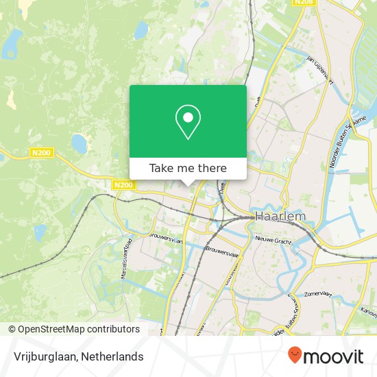 Vrijburglaan, Vrijburglaan, 2051 Overveen, Nederland map