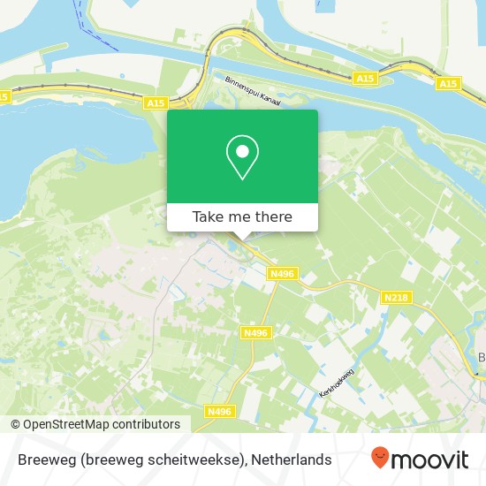 Breeweg (breeweg scheitweekse), 3233 Oostvoorne Karte