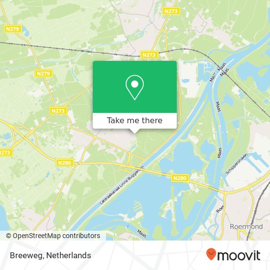 Breeweg, 6085 Horn map